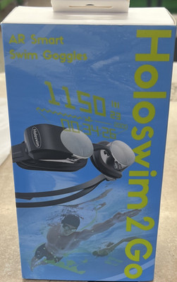 Holoswim Holoswim 2 Go AR Smart Swim Goggles Set w/ Protective Case