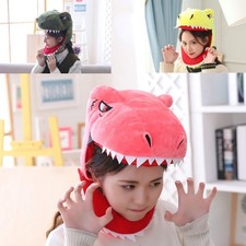 Cosplay Cute Animal Dinosaur Head Headwear Hat Christmas Costume Party Halloween