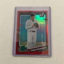 2023 Panini Donruss Rated Prospect Colson Montgomery #56 Holo Red Rookie /200 …