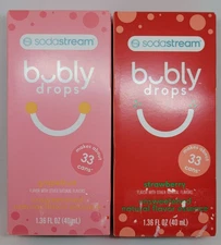 2 Sodastream ~ Bubly Drops ~ Strawberry & Grapefruit ~ Best By 02/26