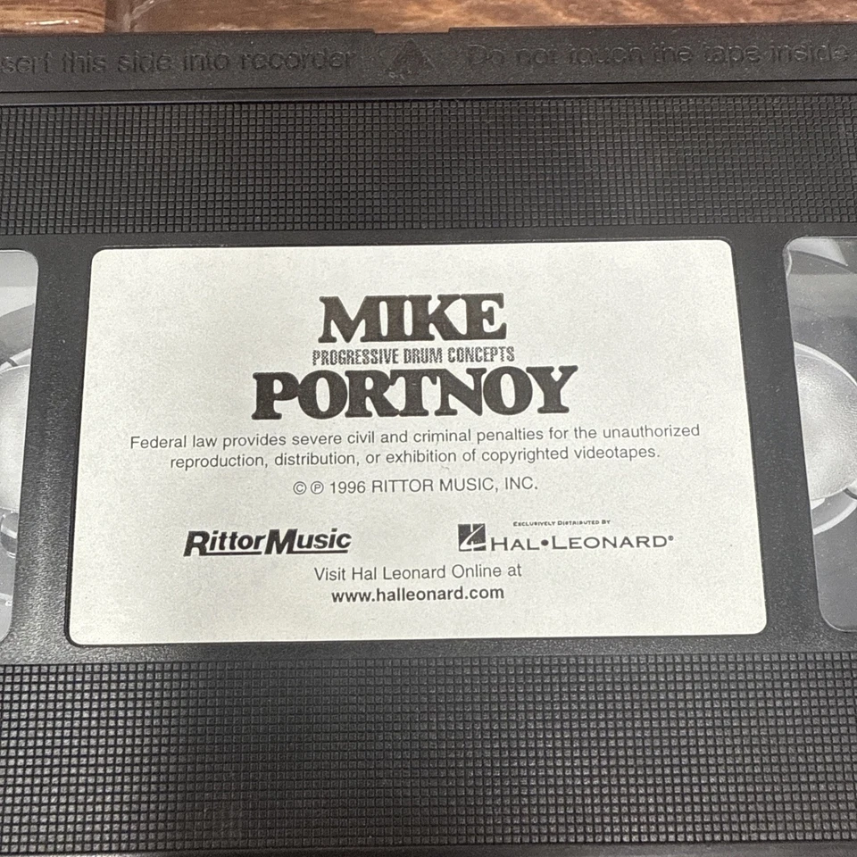 Mike Portnoy Progressive Drum Set Concepts Instruction VHS Play Practice Video - Image 3 of 3