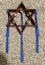 Star Of David Tambourine: Jewish Musical Praise Instrument, Israel, Judaism, 14  