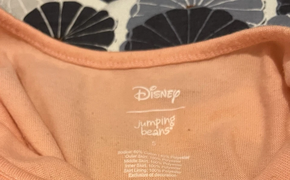 Jumping Beans Disney The Little Mermaid Coral Pink Tulle Dress FREE SHIPPING - Image 4 of 4