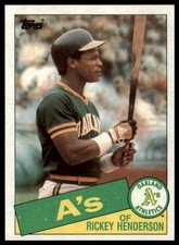 1985 Topps Rickey Henderson #115 NM or Better Combine Shipping