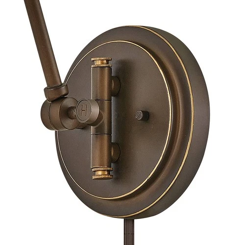 Hinkley Sconce Arti Medium Swing Arm Single Light Sconce 18.25" Olde Bronze - Picture 6 of 6