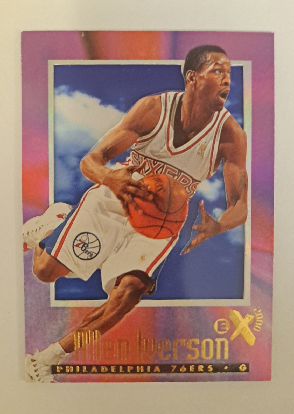 Allen Iverson 1996-97 Skybox E-X2000 #53 Rookie 76ers