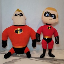 Walt Disney Store The Incredibles SOFT DASH BOY  dad 12" Plush Stuffed Doll