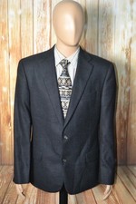 Cremieux Men Loro Piana Birdseye Wool 2 Front Button Sports Coat Sz 42SH