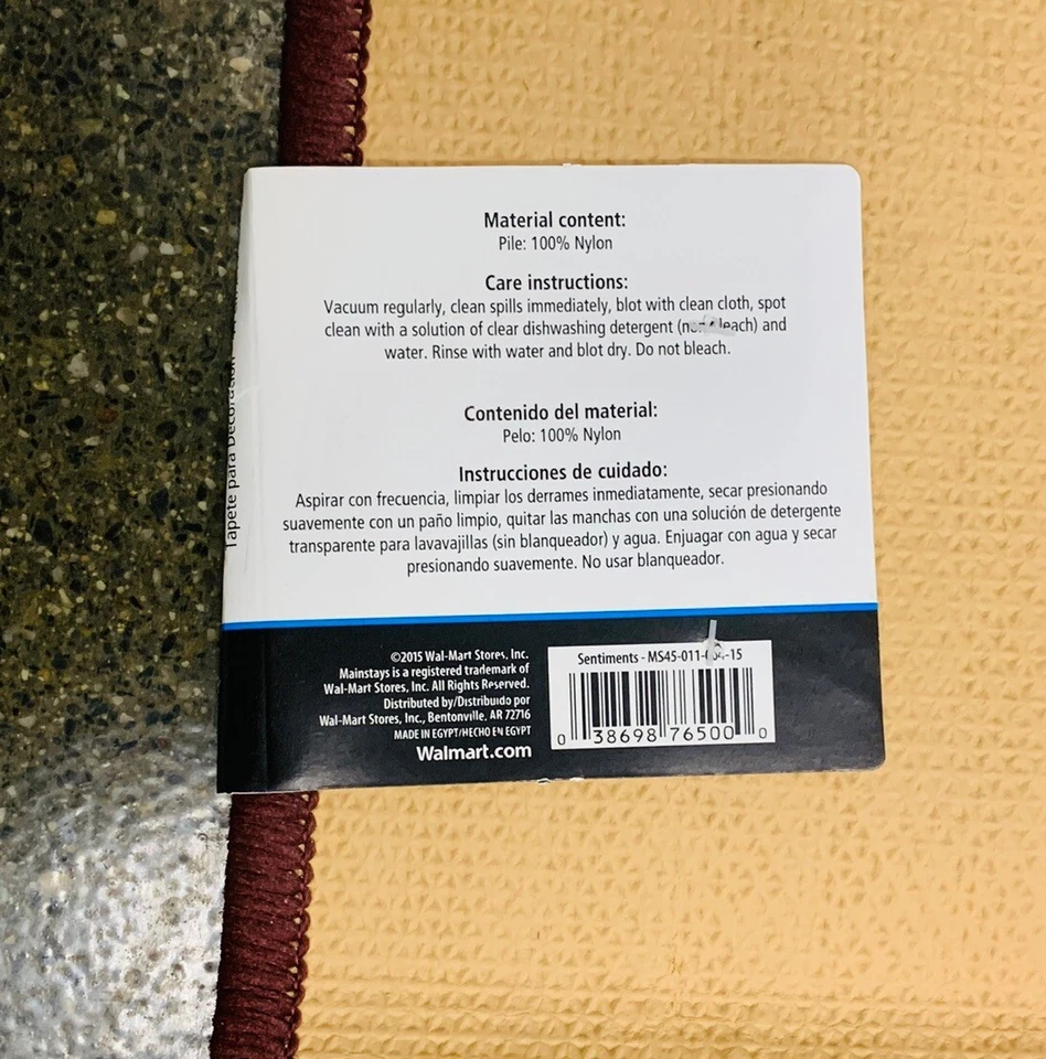 Lot of 2 Live Laugh Love Matching Indoor Accent RUGS 17"x30" Autumn Fall - Image 4 of 4