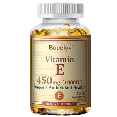 Vitamina E 450 mg (1000 UI) apoya la salud antioxidante del cabello, la piel y las uñas salud ocular - Imagen 14 de 14