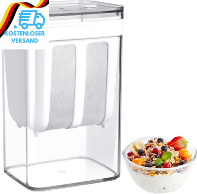 Erzekrim Griechischer Joghurt Sieb Greek Yogurt Maker 1100Ml Kapazität Waschbar 