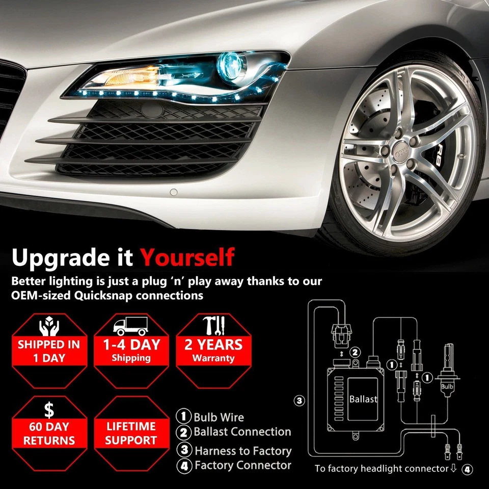 Xentec 35W 55W Slim HID Kit Xenon Lights for Ford F-250 Super Duty F-350 F-450 - Image 4 of 4