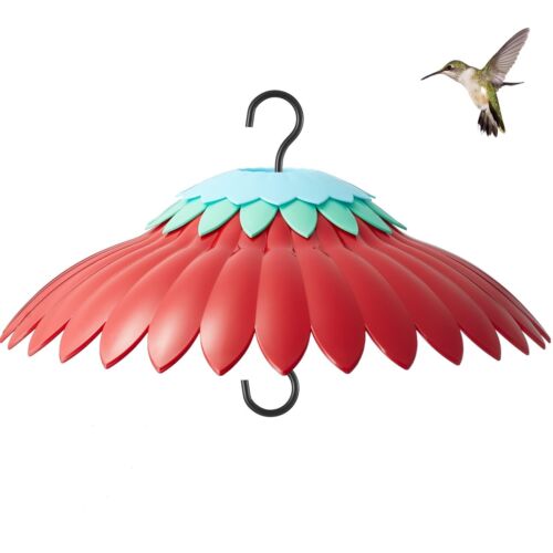 Bird Feeder Dome Cover Red Rain Guard Shade for Hummingbird Feeders Built-in ...