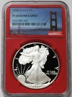1988 S AMERICAN SILVER EAGLE $1 PROOF COIN 1 oz NGC PF 69 UC RED CORE