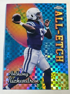 2024 Topps Chrome ANTHONY RICHARDSON Indianapolis Colts All Etch Xfractor
