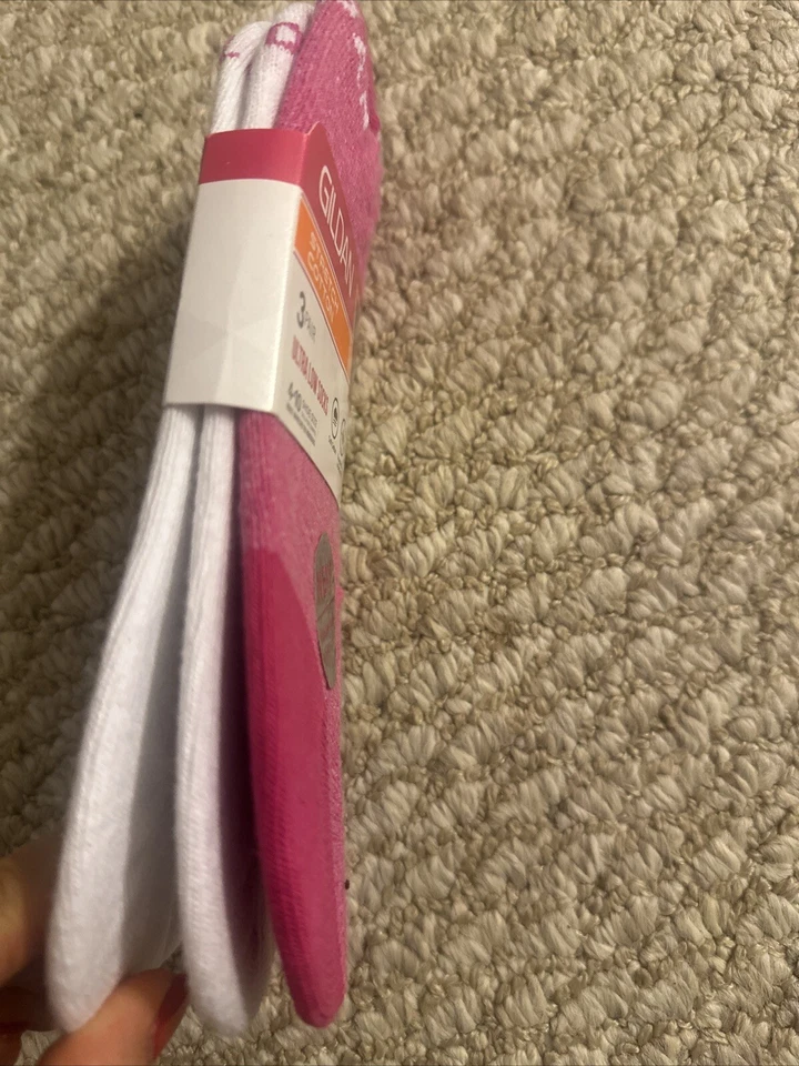 Meias femininas (Gildan) algodão stretch, tornozelo, ultra baixo ou forro, 3 pares - Imagem 3 de 3