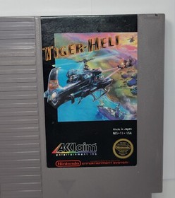 Cartucho Tiger Heli Nintendo NES 1987 solo probado y funcionando 3 tornillos sin manual