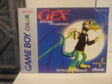 GEX Enter the GECKO Nintendo Game Boy Color GBC Original 1998 Instruction Book