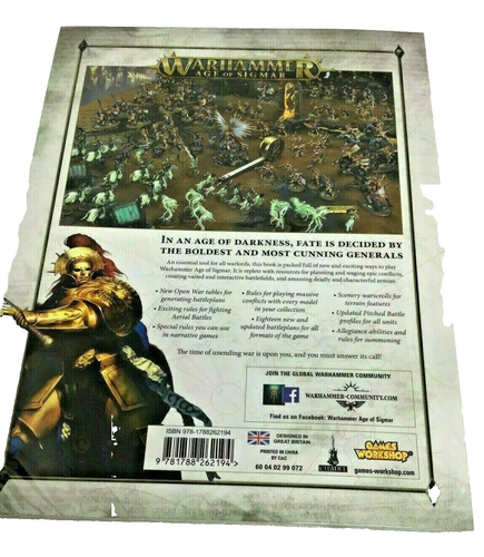 General's Handbook Warhammer 2018 Gaming Book Age Of Sigmar Battle War Sealed PB - Picture 2 of 2