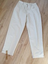 L.L. BEAN vintage chino pants size 14 reg style O KN89 tan LK NU Hi waist MOM