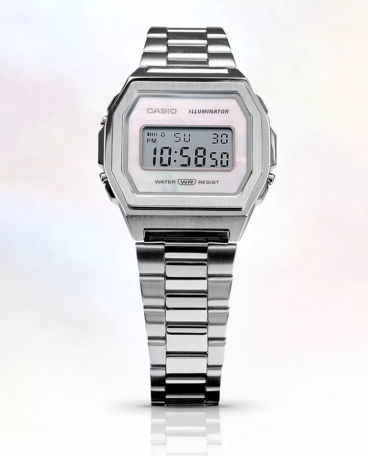 Casio Vintage A1000D 7EF Of Stainless Steel And Mother eBay