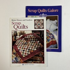 Lot of 2 Quilting Patterns Books Scrap Quilts  Scrap Quilts Galore Softback