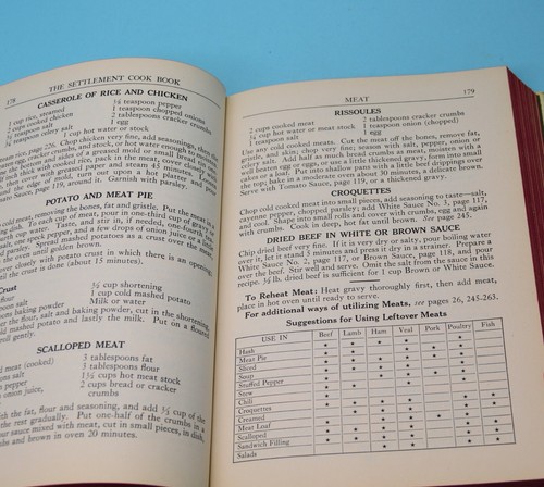 The Settlement Cookbook 1946 2nd printing hardcover Mrs. Simon Kander - Picture 7 of 14