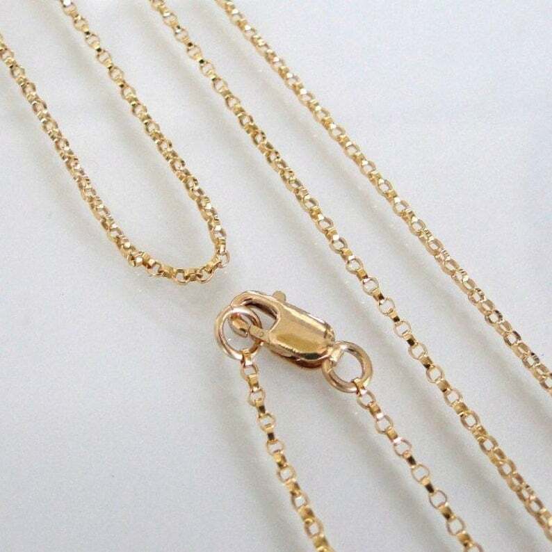 14K Yellow Gold-filled Cable Chain Adjustable Necklace Made in the USA 14K Yellow Gold-filled Cable Chain Adjustable Necklace Made in the USA