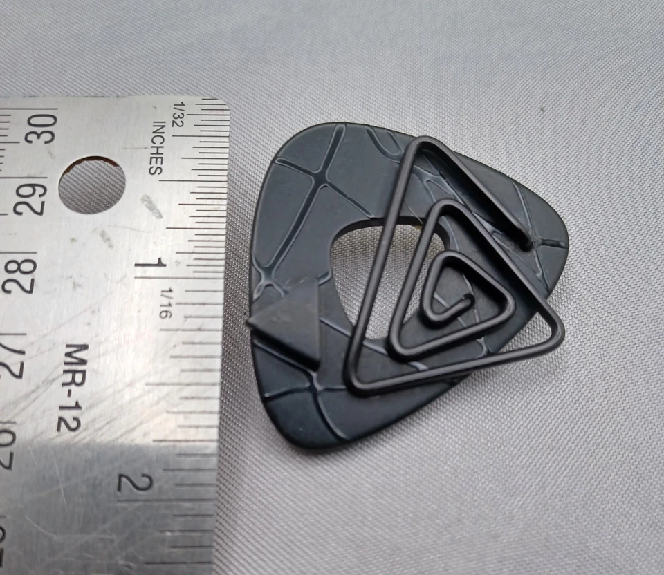 Pendientes Karen McCreary Firmados TDM Studio Vintage 1990 Negros Geométricos Foto 4 de 4