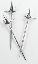 Grey Goose Vodka 3er Set Cocktailspieße Edelstahl Picks Partyspieße Bar Neu 7398