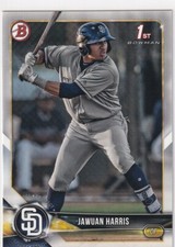 2018 BOWMAN 1ST RC JAWUAN HARRIS SAN DIEGO PADRES FIRST ROOKIE S2670