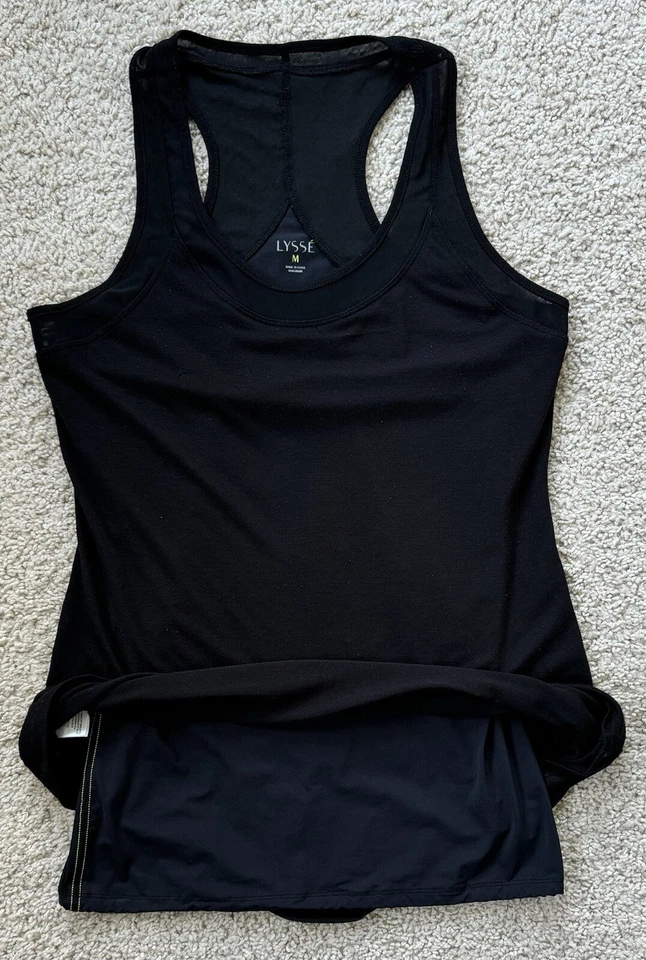 EUC LYSSÉ Dri-Fit 内置支撑运动身体胸罩背心运动服弹力 M — 第 3/4 张图片