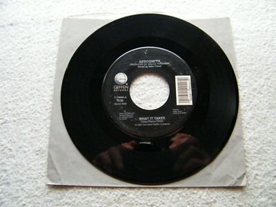 AEROSMITH - What It Takes / Monkey on My Back - 45 GEFFEN - 1990