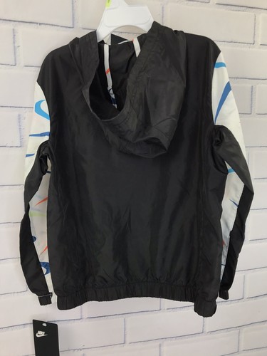 Nike NSW Swooshfetti Anorak All Over Print Windbreaker Jacket Sz 5 - Picture 4 of 7
