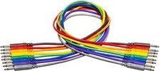 Hosa CMM-830 Unbalanced Patch Cables (8 Pieces), 1 Feet Cable Length