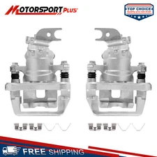 Pair Rear Brake Calipers w/ Bracket For 09-14 Acura TSX 2008-2012 Honda Accord