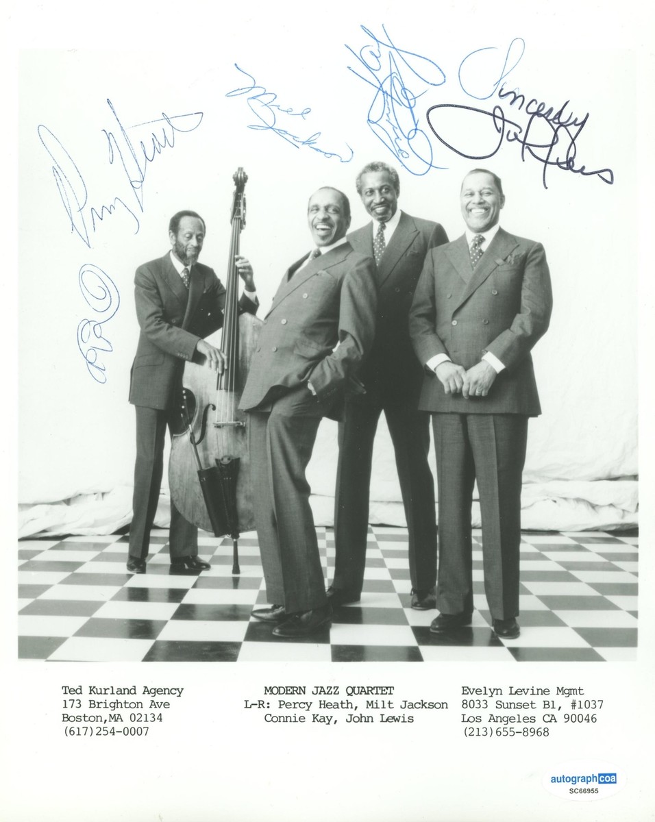 Modern Jazz Quartet AUTOGRAPHS Signed 8x10 Photo - Milt Jackson