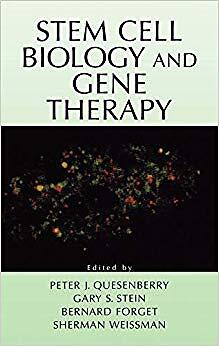 Stem Cell Biology and Gene Therapy - New Hardback - T9000z