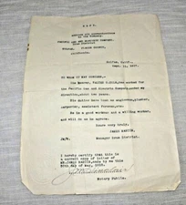 VINTAGE PG&E MEMORABILIA REFERENCE PACIFIC GAS AND ELECTRIC CO COLFAX CAL 1917