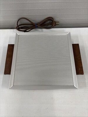 Vintage Salton Hotray Food Warmer Electric Hot Plate Square Warming Tray H-907 