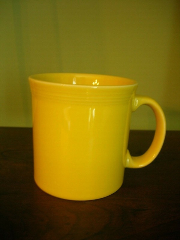 TWO Sunflower (tall) Fiesta Mugs ~ Never Used