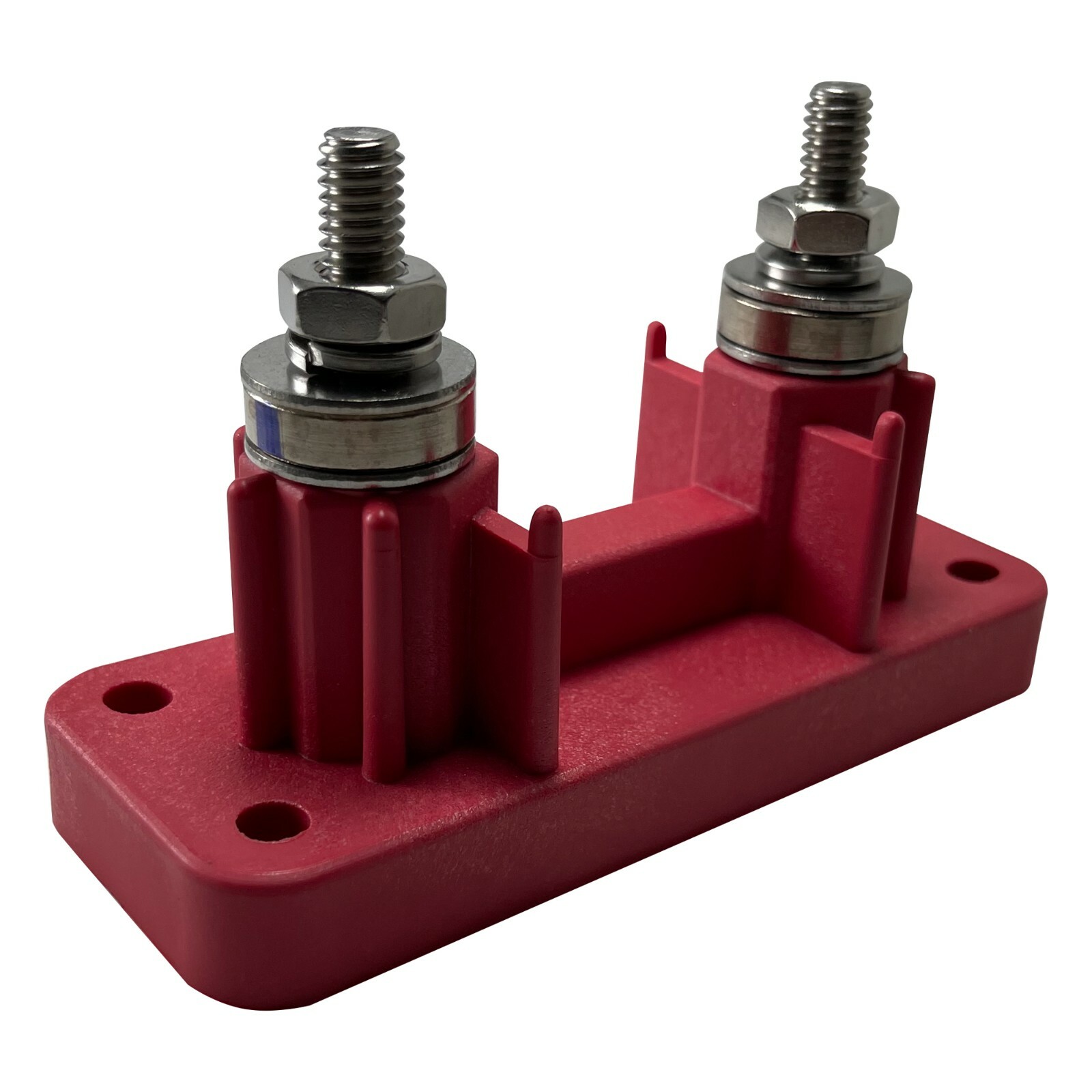 High Amp Red 5/16" ANL Fuse Holder Block & Insulator 750 Amps @ 12V DC - USA