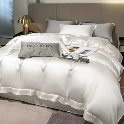 Organic Bamboo Bedding Set Luxury Duvet Cover Pillowcase Soft Cooling Bed Linens
