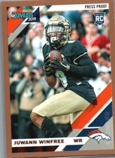 2019 Donruss #297 Juwann Winfree Press Proof Bronze