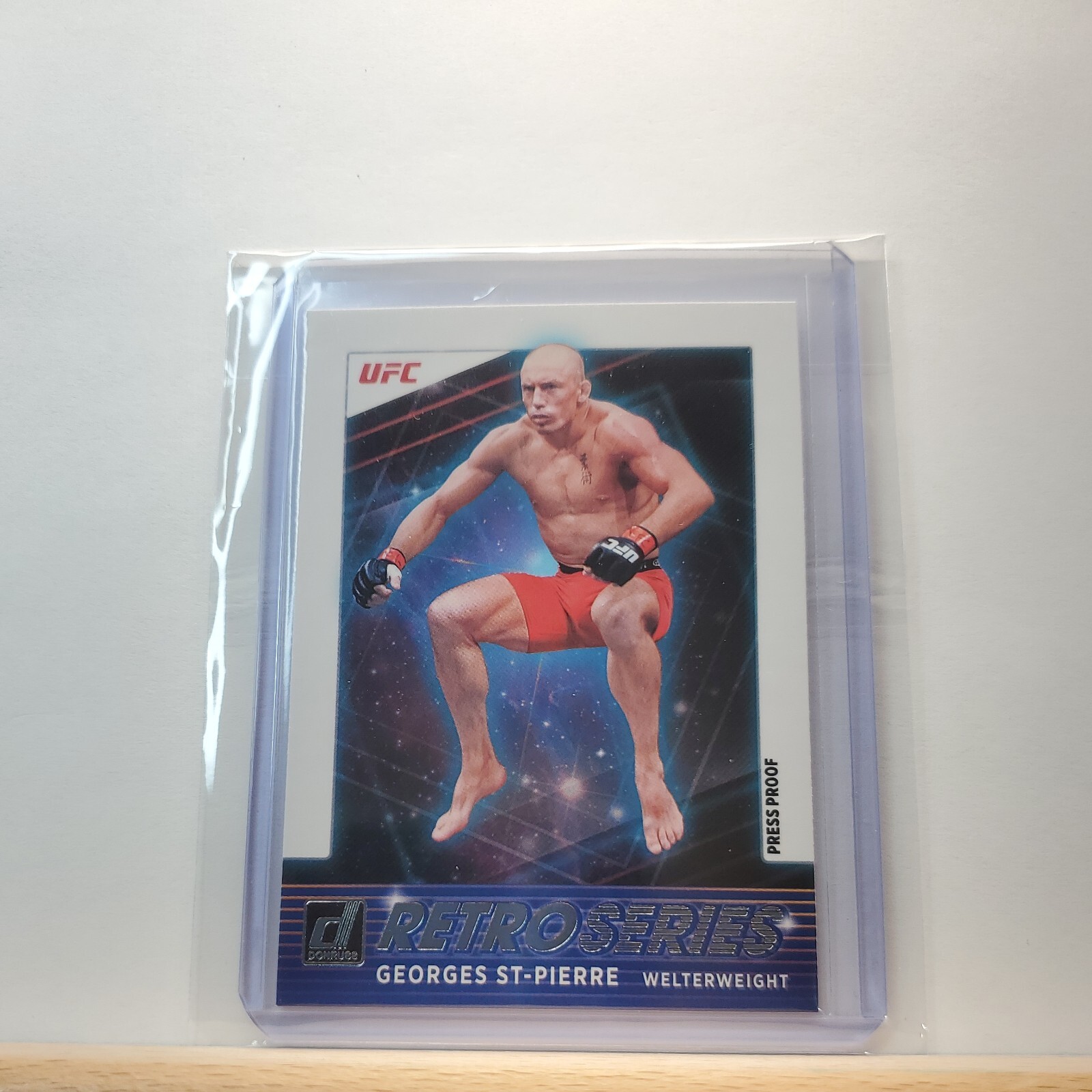 2022 Donruss UFC Georges St-Pierre Retroseries Press Proof SILVER card # 5