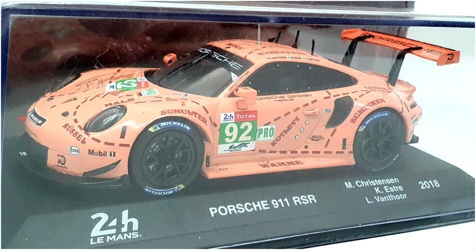 Altaya 1/43 Porsche 911 RSR #92 Pink Le Mans 2018 Racer