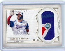 2019 Topps Definitive Patch #DJRC-DS Dansby Swanson #08/35