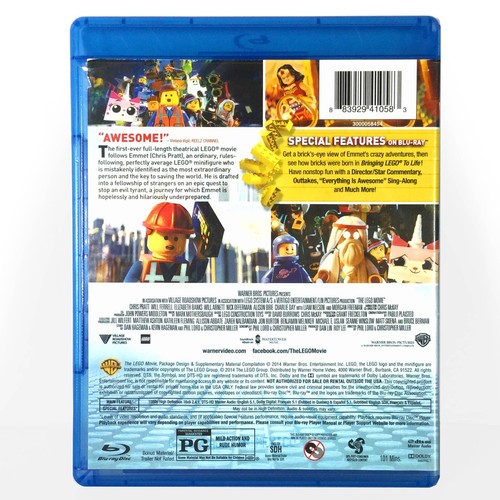The Lego Movie (Blu-ray/DVD, 2014, Widescreen) ! Chris Pratt Will Ferrell - Imagen 2 de 3