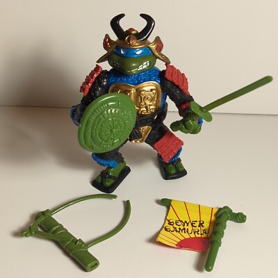 1990 Sewer Samurai Leo Teenage Mutant Ninja Turtles TMNT Playmates Figure TOY