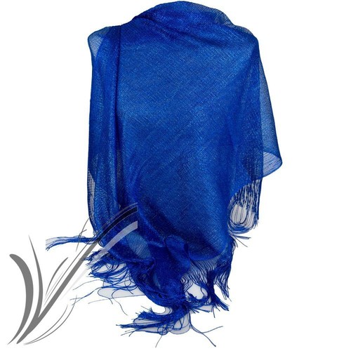 Stola blu elettrico cerimonia elegante lurex donna ragazza coprispalle a  rete | eBay